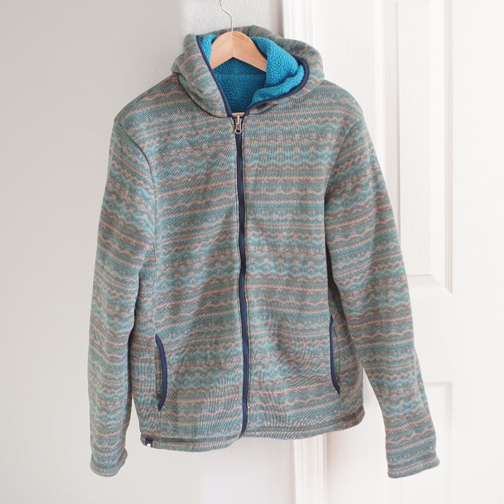The North Face Reversible Zip Fleece Hooded Jacket